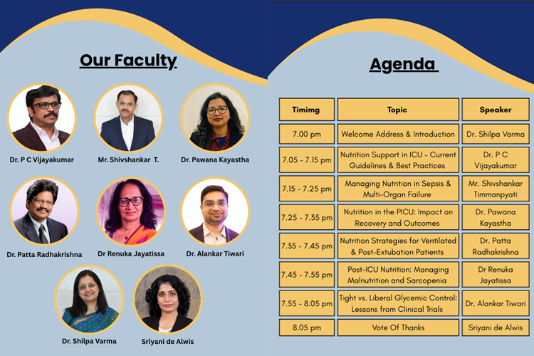 First clinical nutrition webinar on ‘’Critical Care Nutrition”