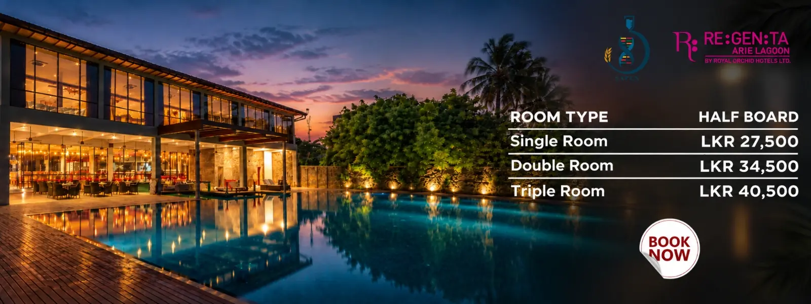 Regenta Arie Lagoon Negombo - SAPEN Annual Congress 2026 Accommodation